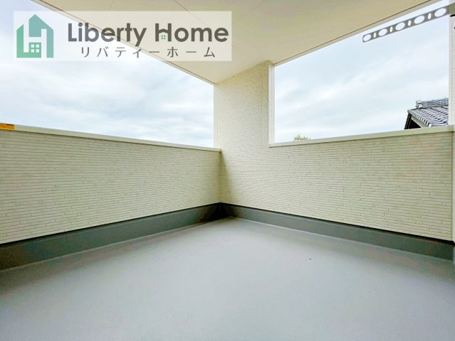 第1常総市向石下　新築戸建　2号棟のバルコニー