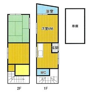 大阪市大正区三軒家東４丁目の店舗事務所の間取り