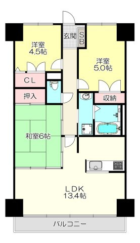 【間取り】 | ディオフェルティ石切（311）