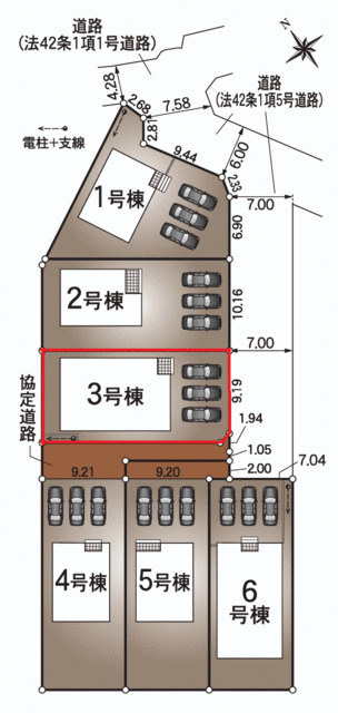 中津川市駒場第４の区画図|案内図