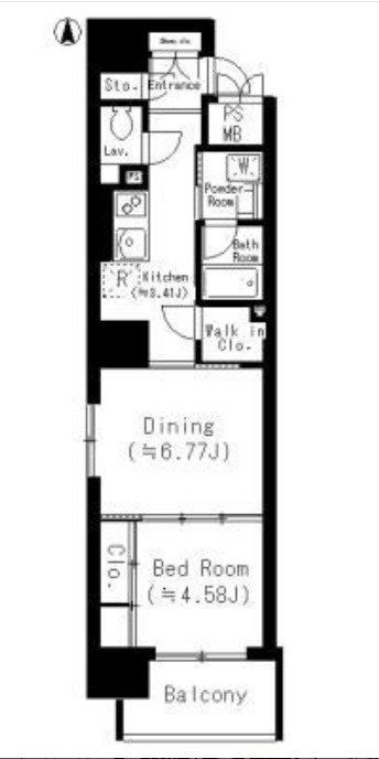 ネットフローラ立売堀の間取り