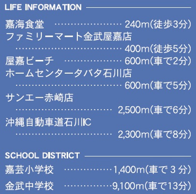 【周辺】 | 金武町屋嘉　第2（全2棟）ラスト2号棟 | 周辺♪