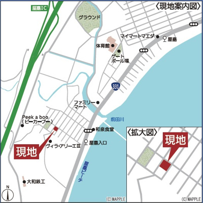 【地図】 | 金武町屋嘉　第2（全2棟）ラスト2号棟 | 地図♪