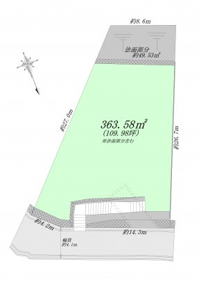 ヴィレッタの杜 上甲東園１丁目Ｃの区画図