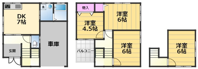 【間取り】 | 寺田町一丁目戸建