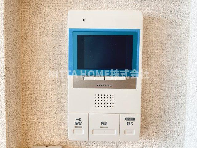 リジエール南屋敷Ⅲのセキュリティ|モニタ付きインターホン設置◎