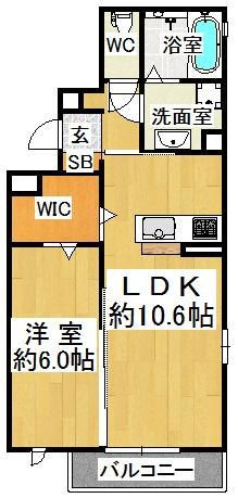 アンティークショコラⅢ番館の間取り