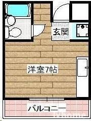 コーポ扇の間取り