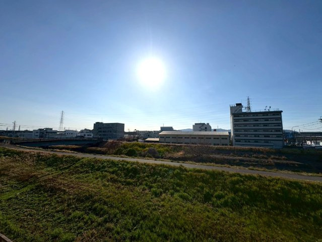 京阪「丹波橋」駅徒歩１6分◆東高瀬川を望むリフォーム済み３ＬＤＫ住戸◆丹波橋日光ハイツの展望|バルコニーからの眺望