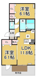 La Maison 塚口の間取り
