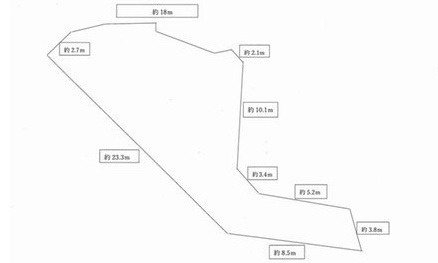 府中町八幡1丁目の区画図