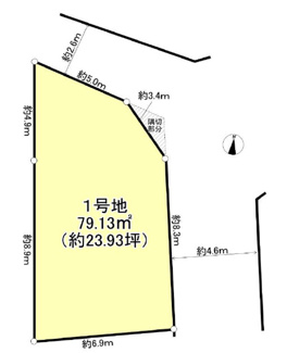 【土地図】 | 高槻市古曽部町３丁目　売土地
