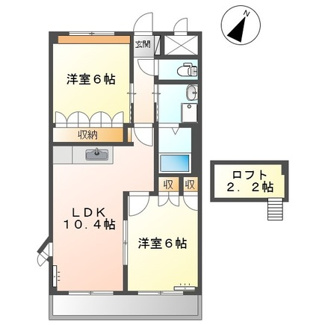 【間取り】 | プランドール安樹 | 2LDK