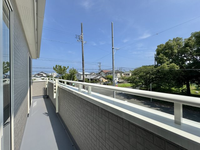 いろどりアイタウン中央区遠州浜２丁目　　3号棟のバルコニー|南面バルコニーで日当たり良好！　