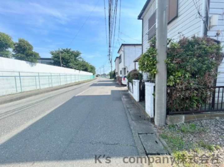 ◎高座郡寒川町一之宮6丁目　建築条件なし　売地の前面道路含む現地写真|前面道路の様子です◇