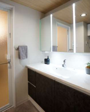 エルヴェール神戸本山アーバンライフの洗面所