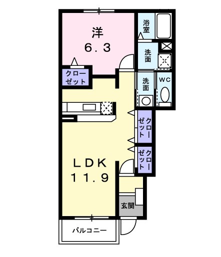 シャンブルライツの間取り
