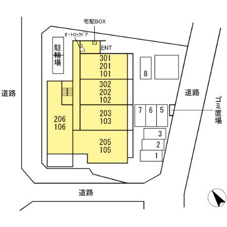 プラムスクエアの区画図