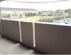熊本市南区近見６丁目の賃貸マンションのバルコニー