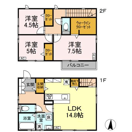 Casa Excelente Ⅳ棟の間取り