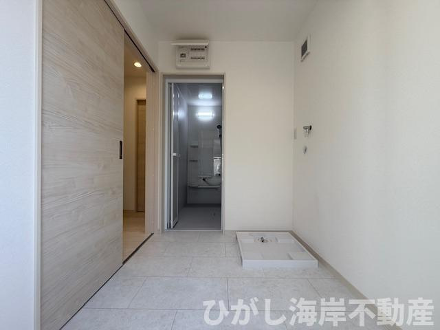 茅ヶ崎市今宿　新築戸建　全２棟の脱衣所|脱衣スペース