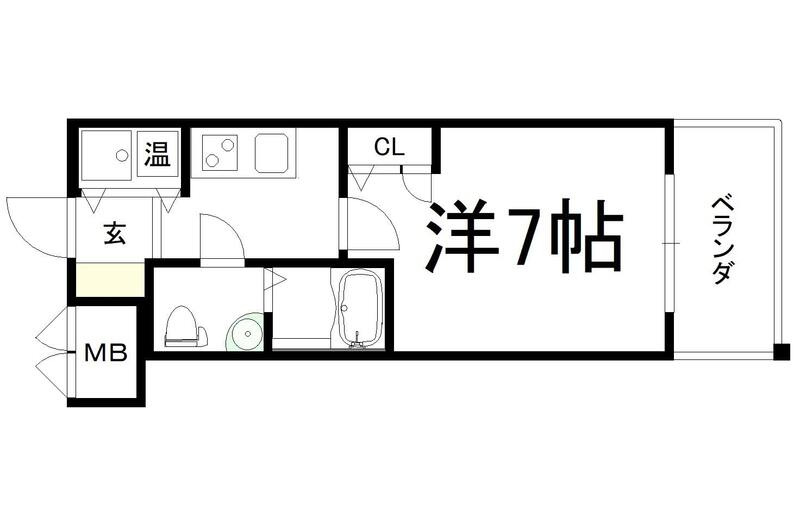 ベルエ難波西の間取り