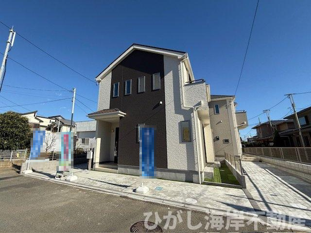 茅ヶ崎市柳島１丁目　新築戸建　全３棟の前面道路含む現地写真|現地外観