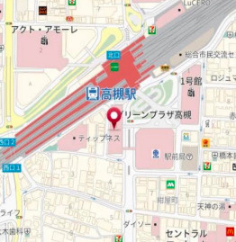 グリーンプラザたかつき3号館の地図