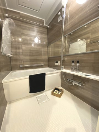 ウイング表町の浴室|高級感あふれる色調の浴室です