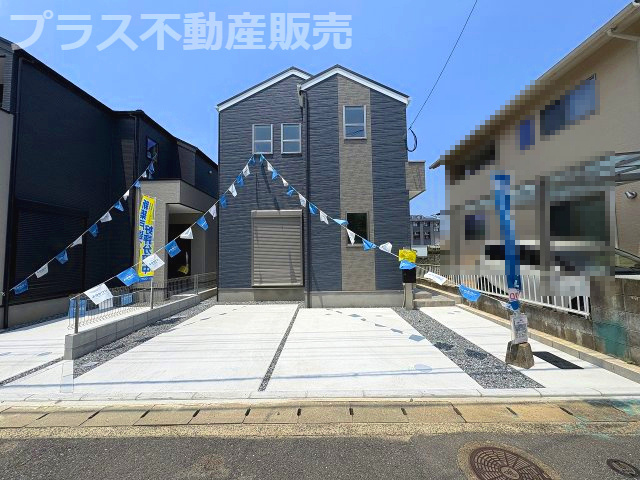 【外観】 | 福岡市城南区梅林3丁目2期　2号棟（全2棟）【仲介手数料無料・0円】 | 完成しました。物件内部もご見学頂けます。プラス不動産販売にお任せ下さい。