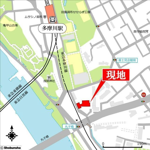 パークナードフィット田園調布の地図| 