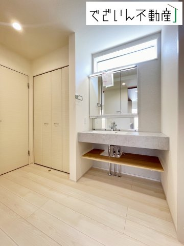 【独立洗面台】 | blooming garden久喜市吉羽3丁目　【平屋】新築住宅 | 現地(2025年6月撮影)