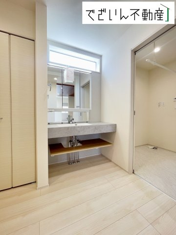 【独立洗面台】 | blooming garden久喜市吉羽3丁目　【平屋】新築住宅 | 現地(2025年6月撮影)