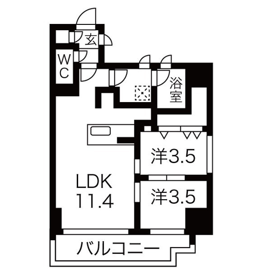 【間取り】 | シーズンフラッツ錦糸町ＷＥＳＴ