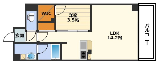 セントリヴィエ大阪梅田の間取り