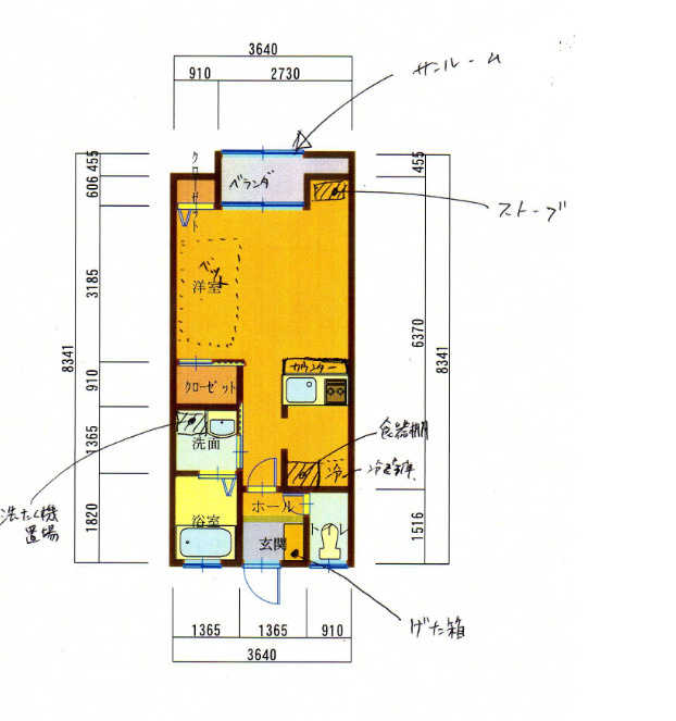 コーポ内野の間取り