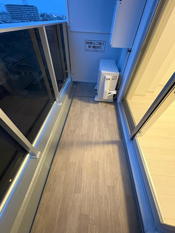 GENOVIA谷塚のバルコニー