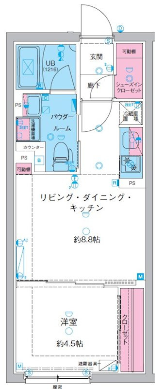 豊島区西池袋３丁目の賃貸マンションの間取り