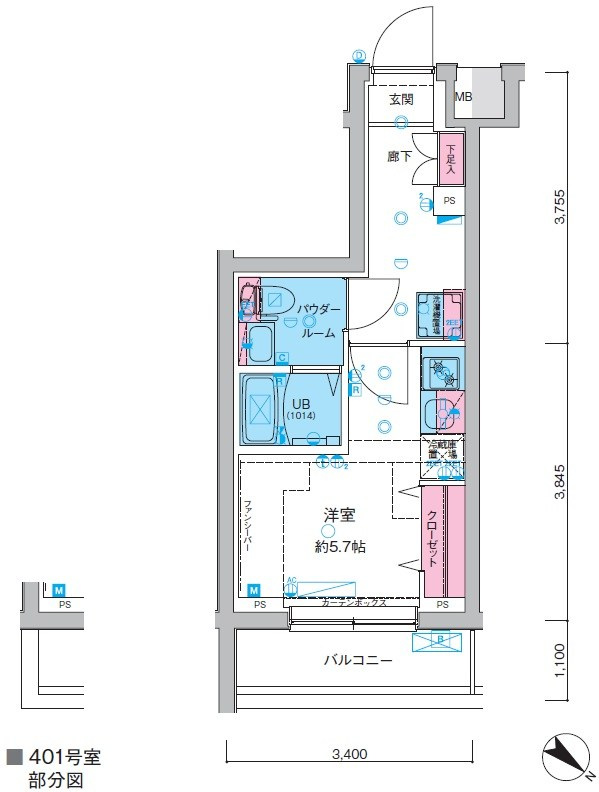 GENOVIA妙典の間取り