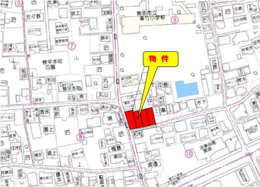よかタウン／中央区琴平1丁目1期／1号棟の地図|場所が分かりづらい場合は、お気軽にご連絡下さい♪