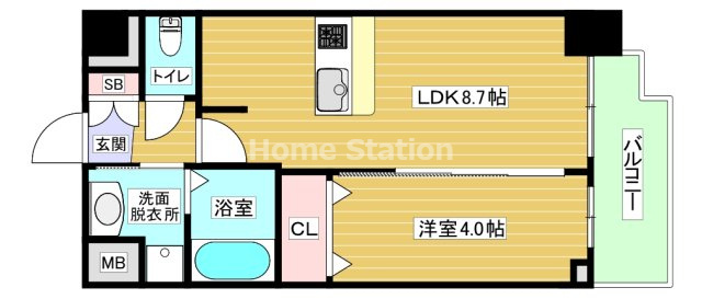 【間取り】 | プレサンスOSAKA姫里ヴィオン