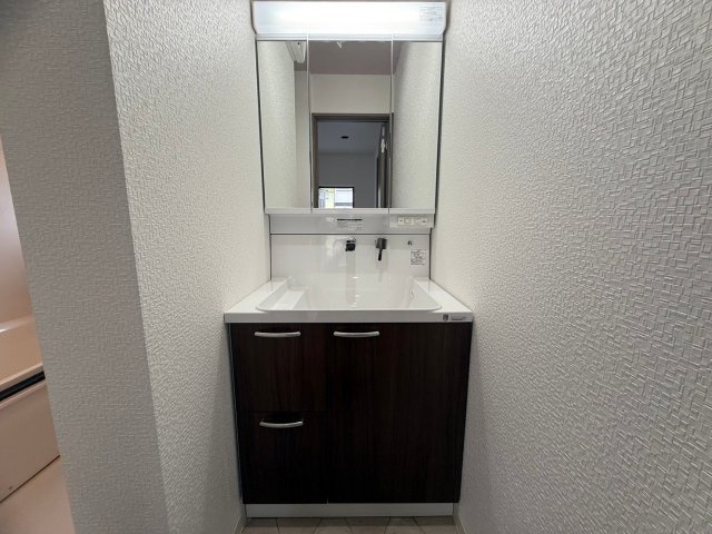 厚南北の独立洗面台