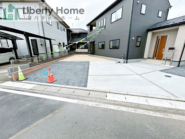 水戸市内原町第11　新築戸建の駐車場