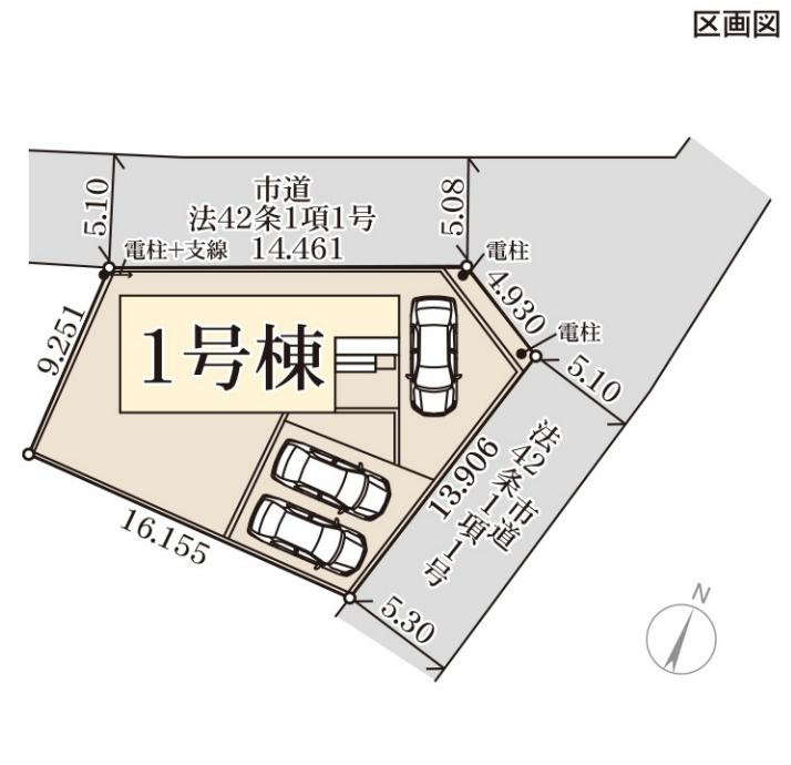 水戸市内原町第11　新築戸建の区画図