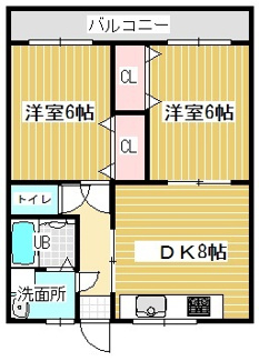 【間取り】 | プリマ・クラッセ  | 反転タイプになります。