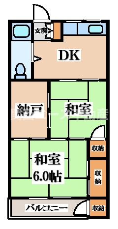 【間取り】 | 石橋マンション