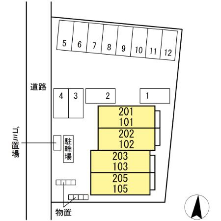rekora(レコラ)の区画図