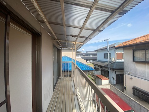西城南戸建のバルコニー