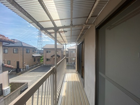 西城南戸建のバルコニー
