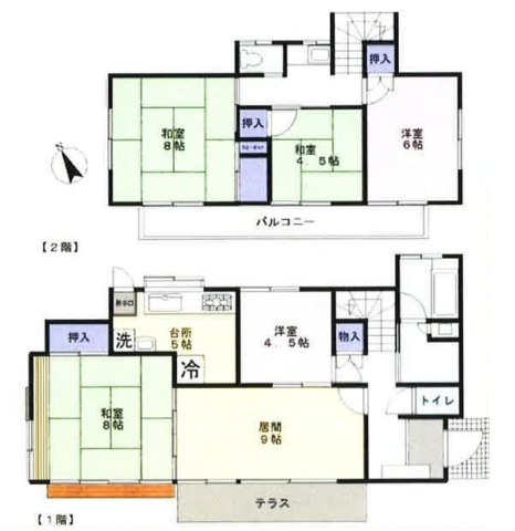 緑に囲まれた環境　4LDKの間取り|間取り